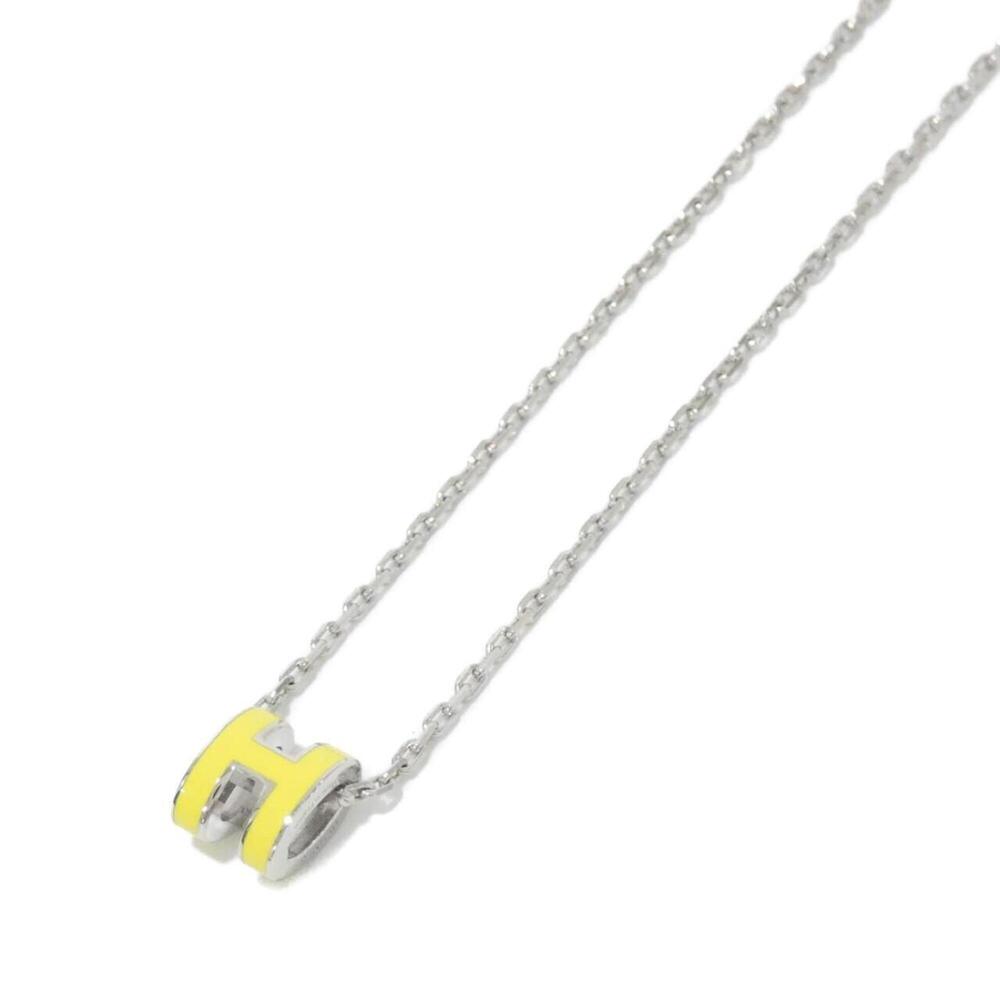 HERMES Silver Necklace